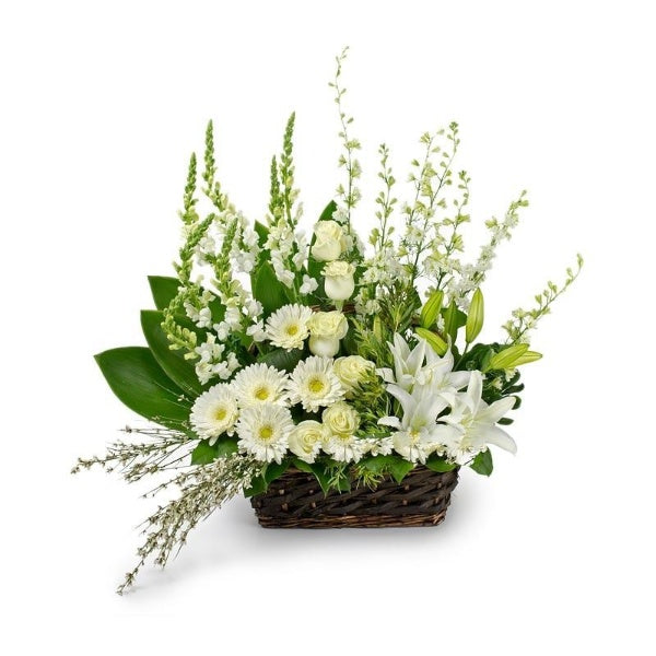 At Peace Sympathy Floral Basket