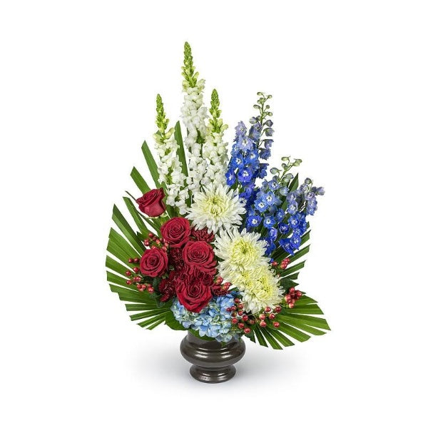Red, Blue & True Sympathy Basket