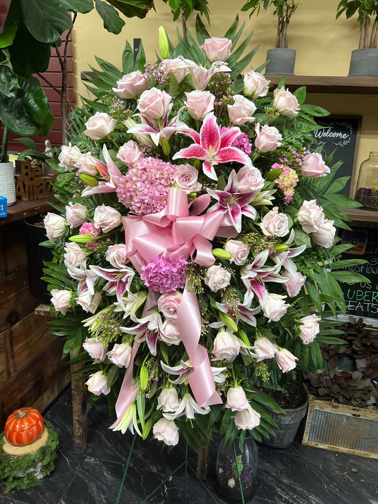 Pink Serenity Standing Spray Easel