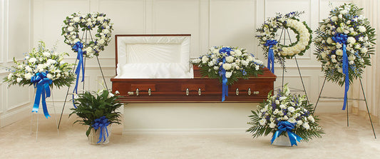 Blue & White Collection Funeral Package