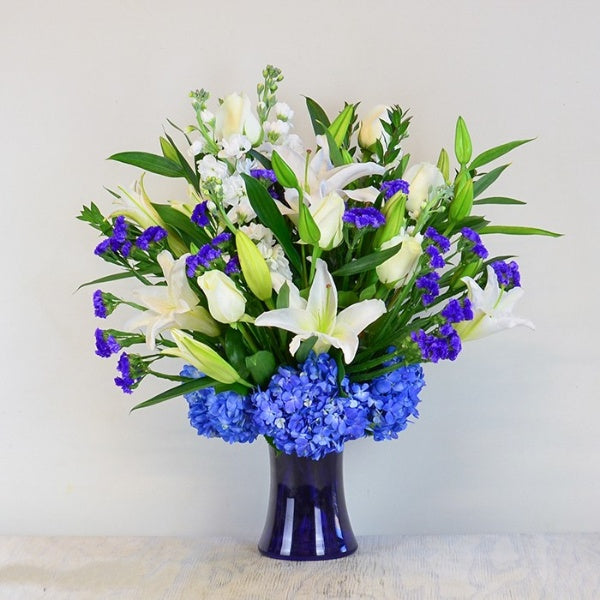 Blue Sincerity Sympathy Vase