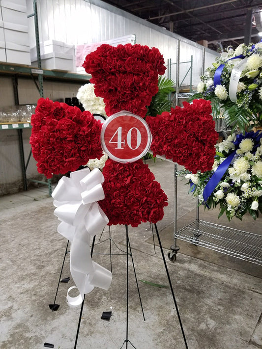 Firefighter Tribute Standing Spray Easel