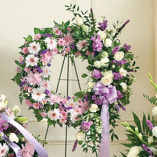 Lavender Fields Standing Wreath