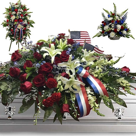 Patriot Heart 3 Piece Set Funeral Package